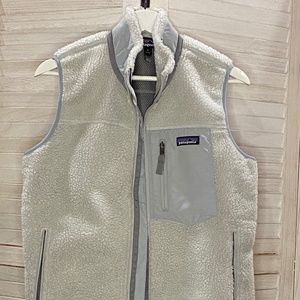 Patagonia Retro-X Fleece Vest- Light Grey Women's M